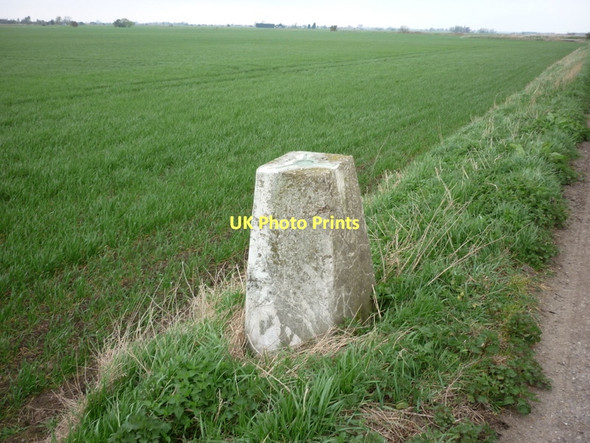 Photo 6"x4" Trig #S5161 on Reading Gate Crowle Hill c2011