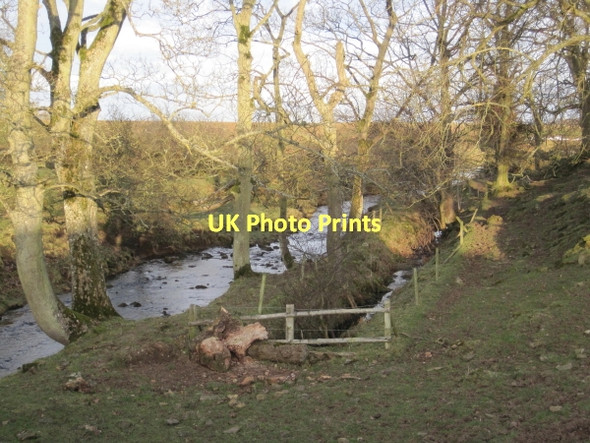 Photo 6"x4" Swilder Burn and remains of a Mill Race Capheaton c2011