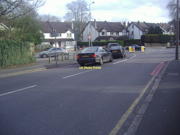 Photo 6"x4" Smitham Downs Road at junction of Brighton Road, Purley Purley c2011