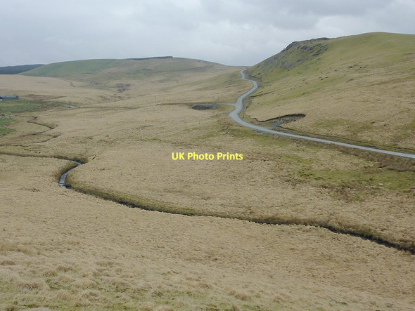 Photo 6"x4" Afon Camddwr and a forestry road, Ceredigion Esgair Ffrwd c2011