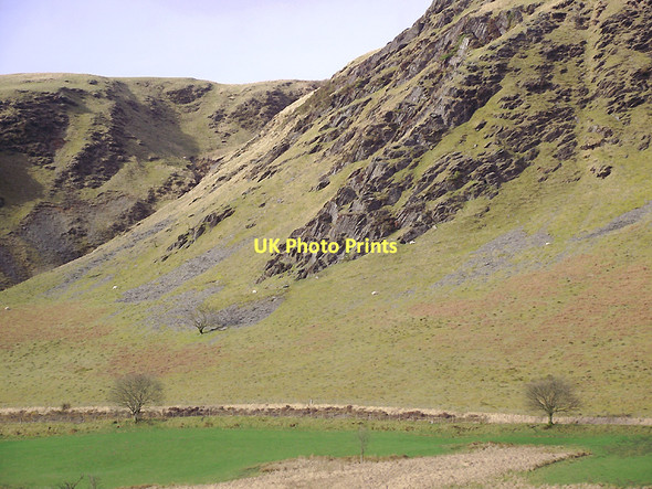 Photo 6"x4" Craggy east side of Cwm Tywi near Dolgoch, Ceredigion Dolgoch\/SN8056 c2011