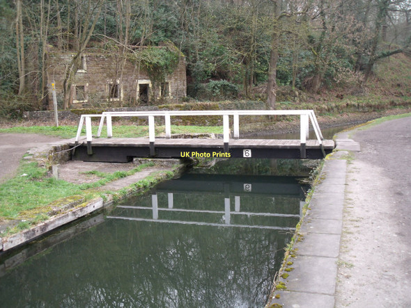 Photo 6"x4" Swing bridge over the Cromford Canal Longway Bank\/SK3154 c2011
