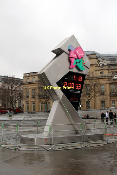 Photo 6"x4" Olympic Clock, Trafalgar Square, London WC2 London c2011