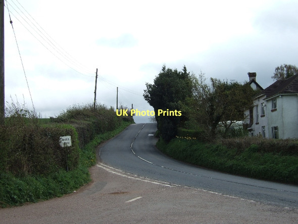 Photo 6"x4" Junction of minor road with B3179 approaching Woodbury Woodbury\/SY0187 c2011