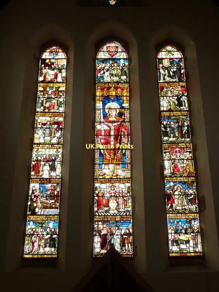 Photo 6"x4" Stained glass window, Cathedral of St Mary and St Boniface, Plymouth Plymouth c2011