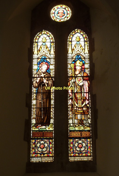 Photo 6"x4" Stained glass window, Cathedral of St Mary and St Boniface, Plymouth Plymouth c2011
