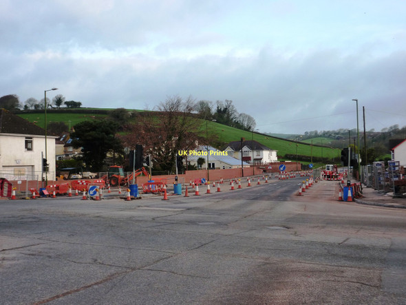 Photo 6"x4" Roadworks, Tweenaway Crossroads, Paignton Paignton c2011