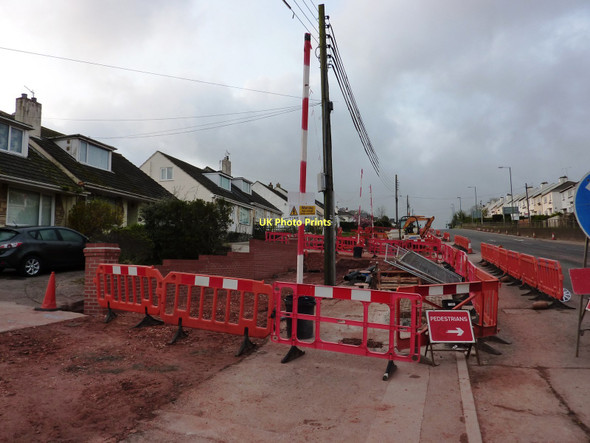 Photo 6"x4" Roadworks near Tweenaway Crossroads, Paignton Paignton c2011