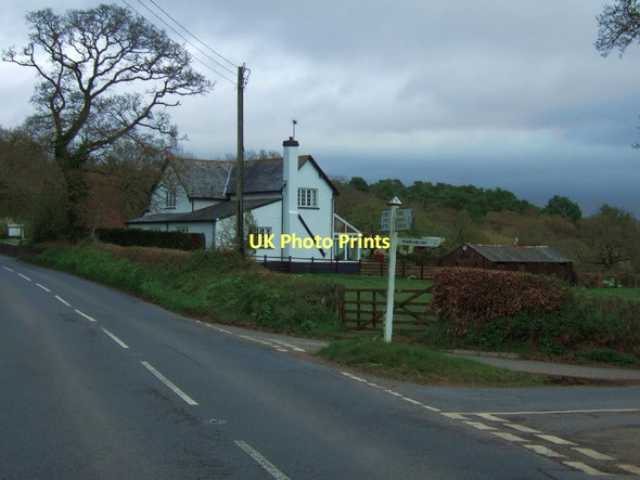 Photo 6"x4" Canterbury Green junction and house Hawkerland c2011