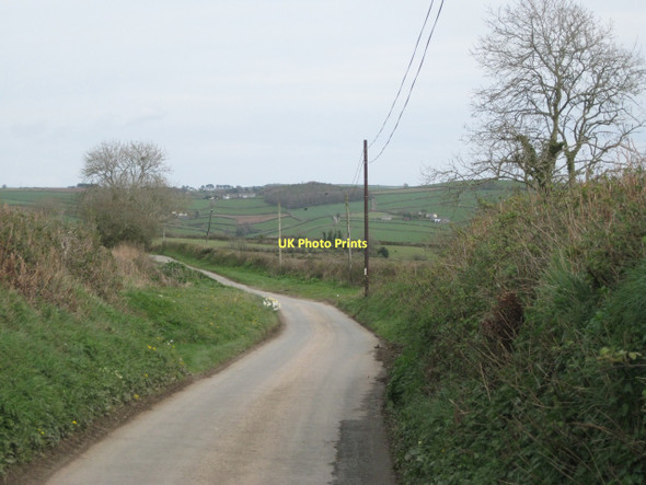 Photo 6"x4" The lane widens at a bend Abbotsleigh c2011