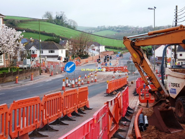 Photo 6"x4" Road widening at Tweenaway Cross, Paignton Paignton c2011