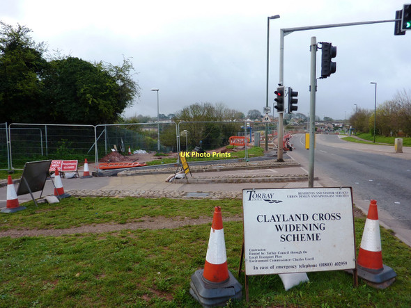 Photo 6"x4" Clayland Cross widening, ring road Paignton Paignton c2011