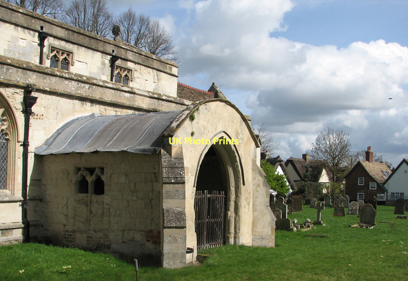 Photo 6"x4" Haslingfield: All Saints - south porch Frog End\/TL4052 c2011