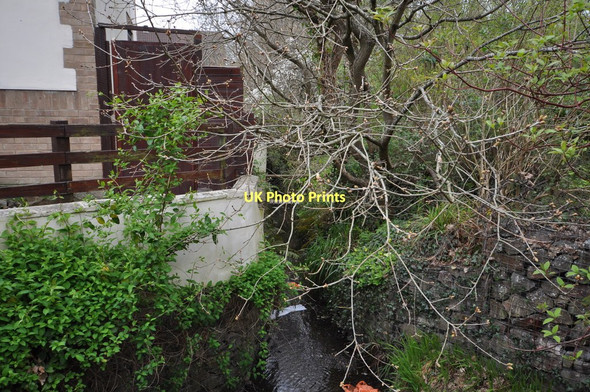 Photo 6"x4" A stream heading downstream between the sewage pumping station and Hornbeam Hollow Barnstaple c2011