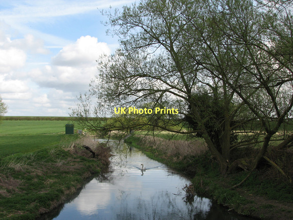 Photo 6"x4" The Cam (or Rhee) near Haslingfield Frog End\/TL4052 c2011