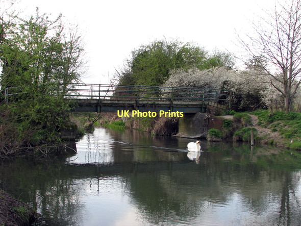 Photo 6"x4" Footbridge near Haslingfield Frog End\/TL4052 c2011