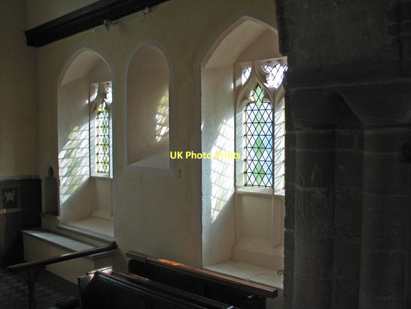 Photo 6"x4" Hauxton: St Edmund - chancel windows Hauxton c2011