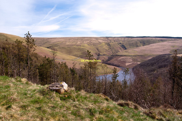 Photo 6"x4" Branch of Llyn Brianne Reservoir Cwm Irfon c2011