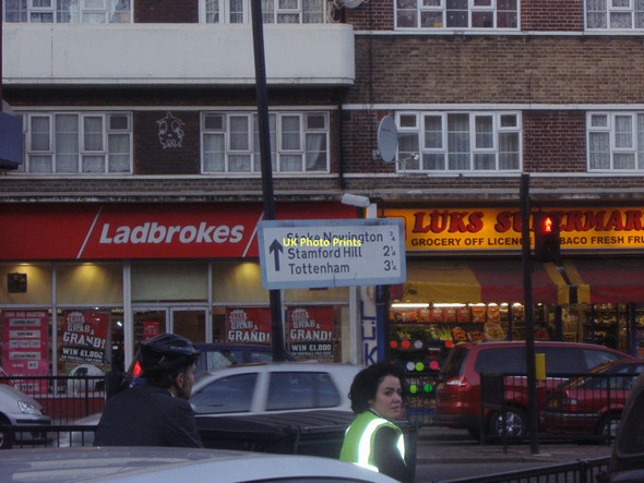 Photo 6"x4" Urban scene on Dalston Lane Hackney c2009