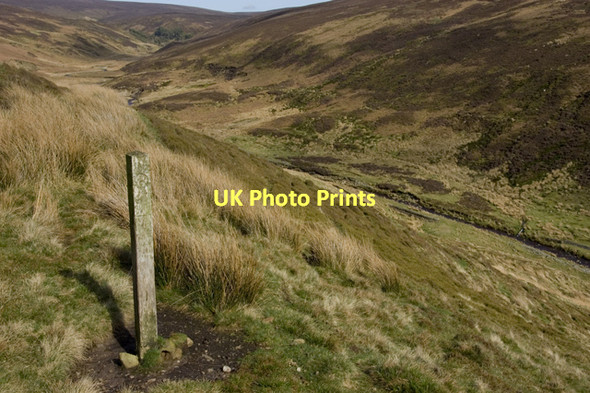 Photo 6"x4" Waymarker above The River Calder Valley Oakenclough\/SD5447 c2011