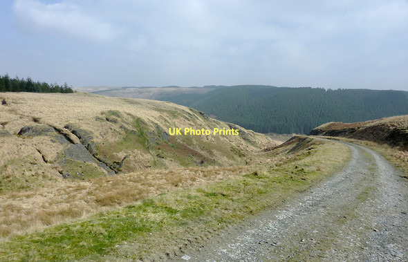 Photo 6"x4" Forestry road by Cwm Gruffydd, Ceredigion Camddwr\/SN7754 c2011