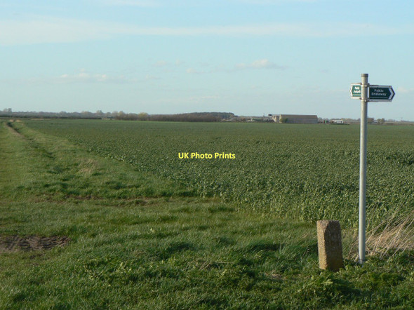 Photo 6"x4" Fenland with Oatland Farm Gringley on the Hill c2011