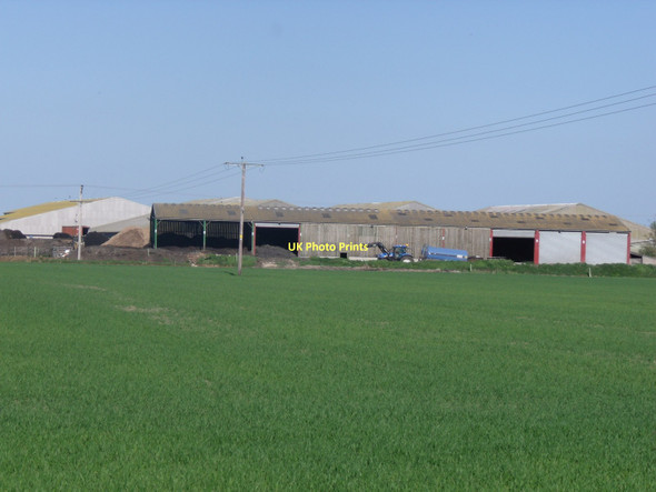 Photo 6"x4" Farm buildings off the B1228 Brind c2011