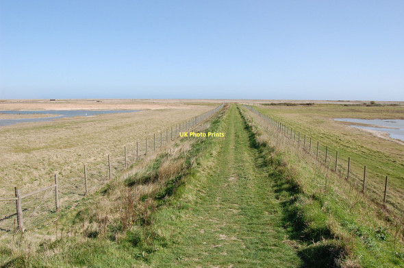 Photo 6"x4" Path towards the Beach Rye Harbour c2011