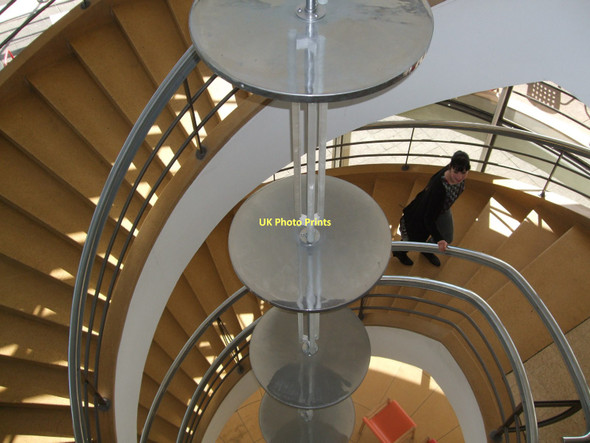 Photo 6"x4" De La Warr Pavilion Staircase Bexhill c2011