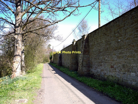 Photo 6"x4" Wall north-east of Lemmington Hall Bolton\/NU1013 c2011