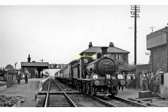 Photo 6"x4" Haverhill Station, with Railway Correspondence & Travel Society Rail Tour Haverhill\/TL6645 c1958