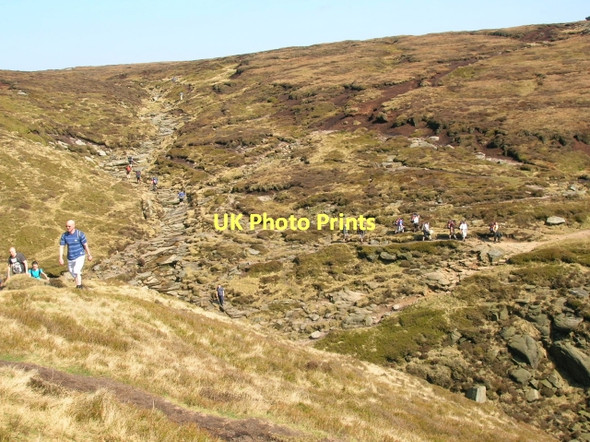 Photo 6"x4" Crossing of the Crowden Brook Upper Booth c2011