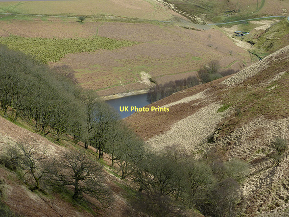 Photo 6"x4" Oakwoods and moorland by Llyn Brianne near Cwm Gwrach Cwm Irfon c2011