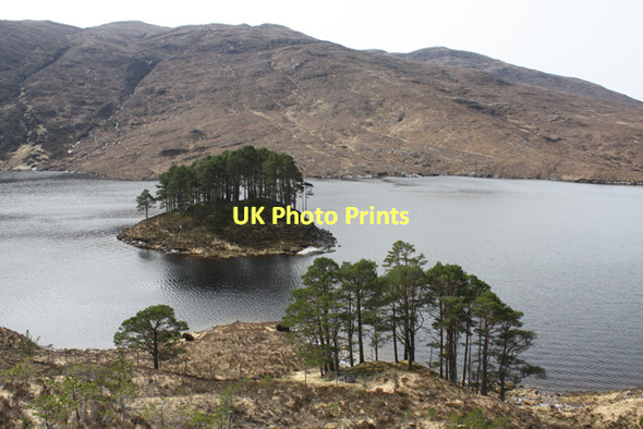 Photo 6"x4" An island in Loch Monar Creag an Fhir-e\u00f2in c2011