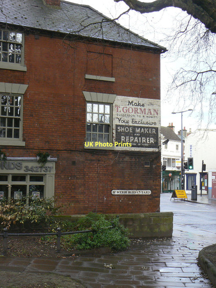 Photo 6"x4" Corner of St Werburgh's Churchyard Derby\/SK3535 c2011