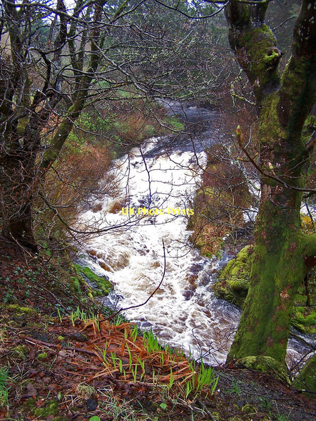 Photo 6"x4" Roskhill River after rain Heribost c2011