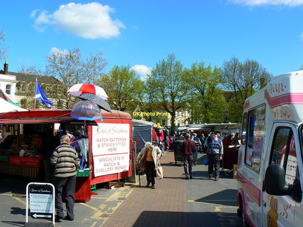 Photo 6"x4" Market Square, Salisbury Salisbury c2011
