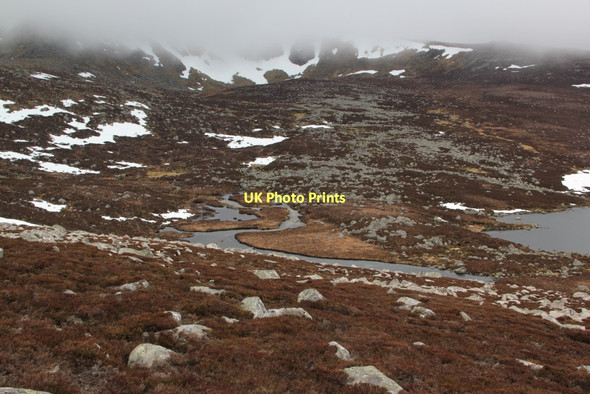 Photo 6"x4" Moraine-dammed pool Cac Carn Beag c2011