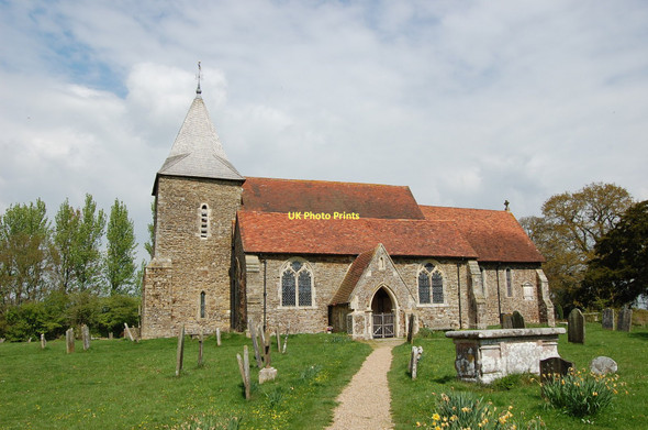 Photo 6"x4" Peasmarsh Church Flackley Ash c2011
