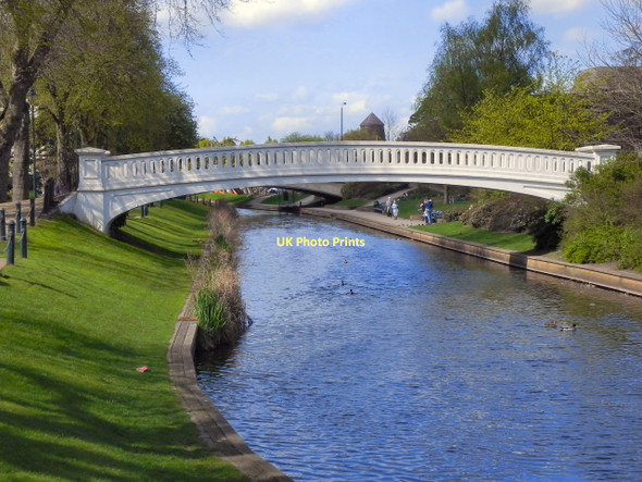 Photo 6"x4" River Sow, Victoria Park Stafford c2011