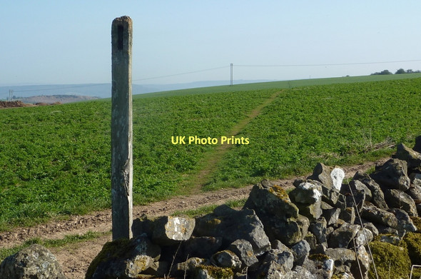 Photo 6"x4" Footpath skirting Blake Low Dale End\/SK2161 c2011
