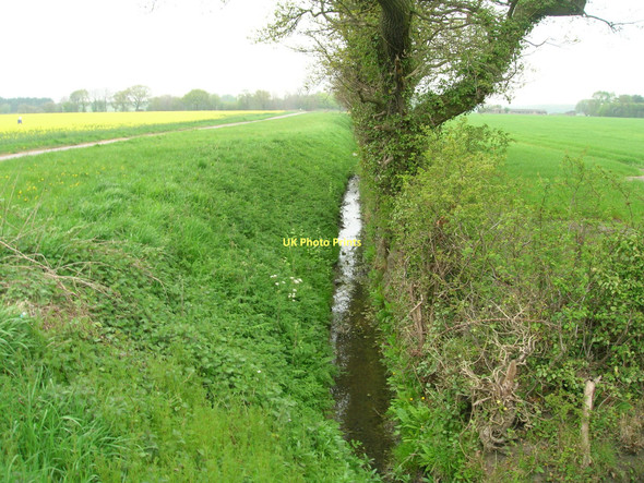 Photo 6"x4" Drainage ditch beside track Osgodby Common c2011