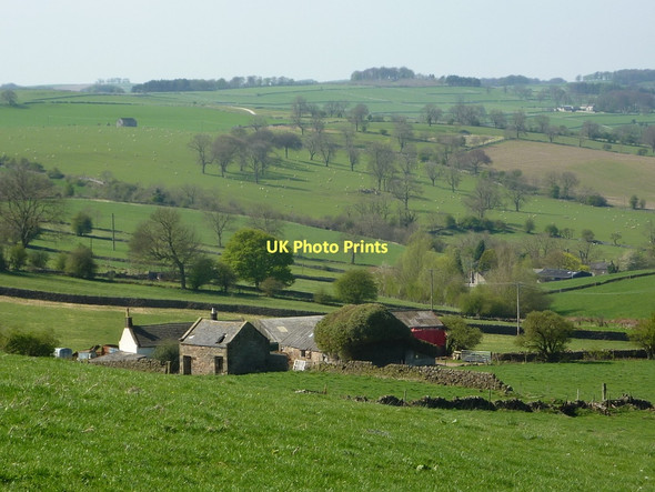 Photo 6"x4" Bury Cliff Farm and countryside beyond Dale End\/SK2161 c2011