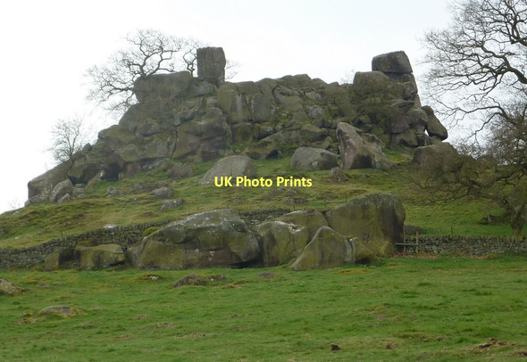 Photo 6"x4" Rock tor, Robin Hood's Stride Birchover c2011
