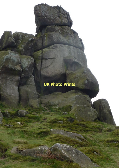 Photo 6"x4" Rock outcrop, Robin Hood's Stride Birchover c2011