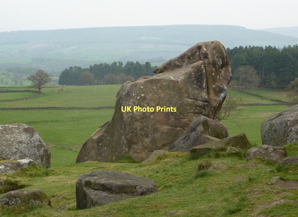 Photo 6"x4" Outlying rocks at Robin Hood's Stride Birchover c2011