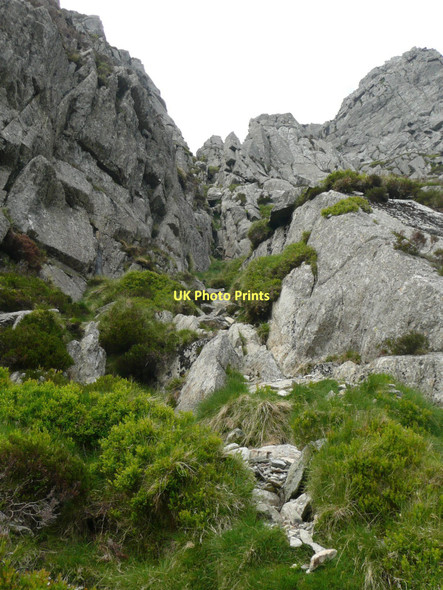 Photo 6"x4" Little Gully from Heather Terrace Tryfan\/SH6659 c2010