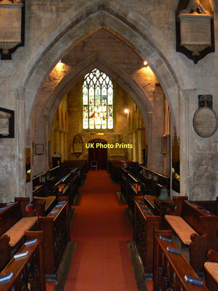 Photo 6"x4" Nave, St Mary's Church, Cheltenham Cheltenham c2011