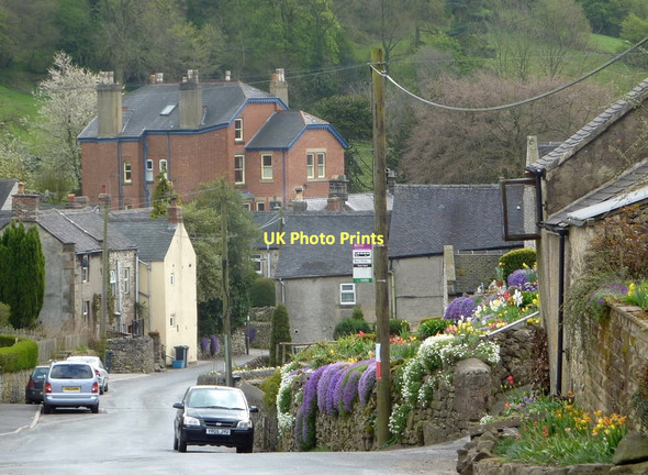 Photo 6"x4" Village street, Bonsall Matlock c2011