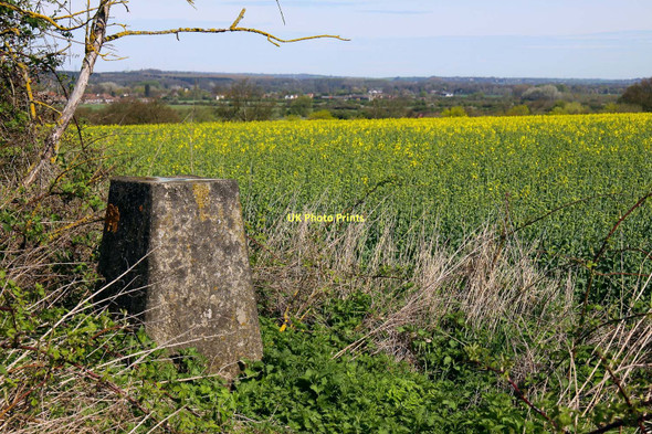 Photo 6"x4" Trig point on Down Hill Didcot c2011
